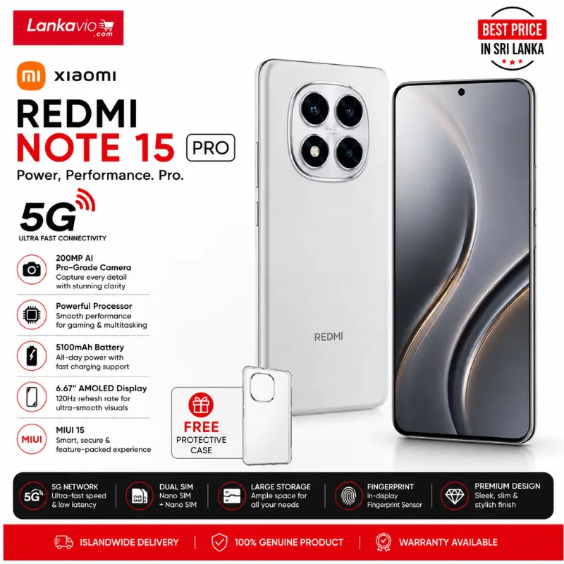 Xiaomi redmi note 15 pro in sri lanka